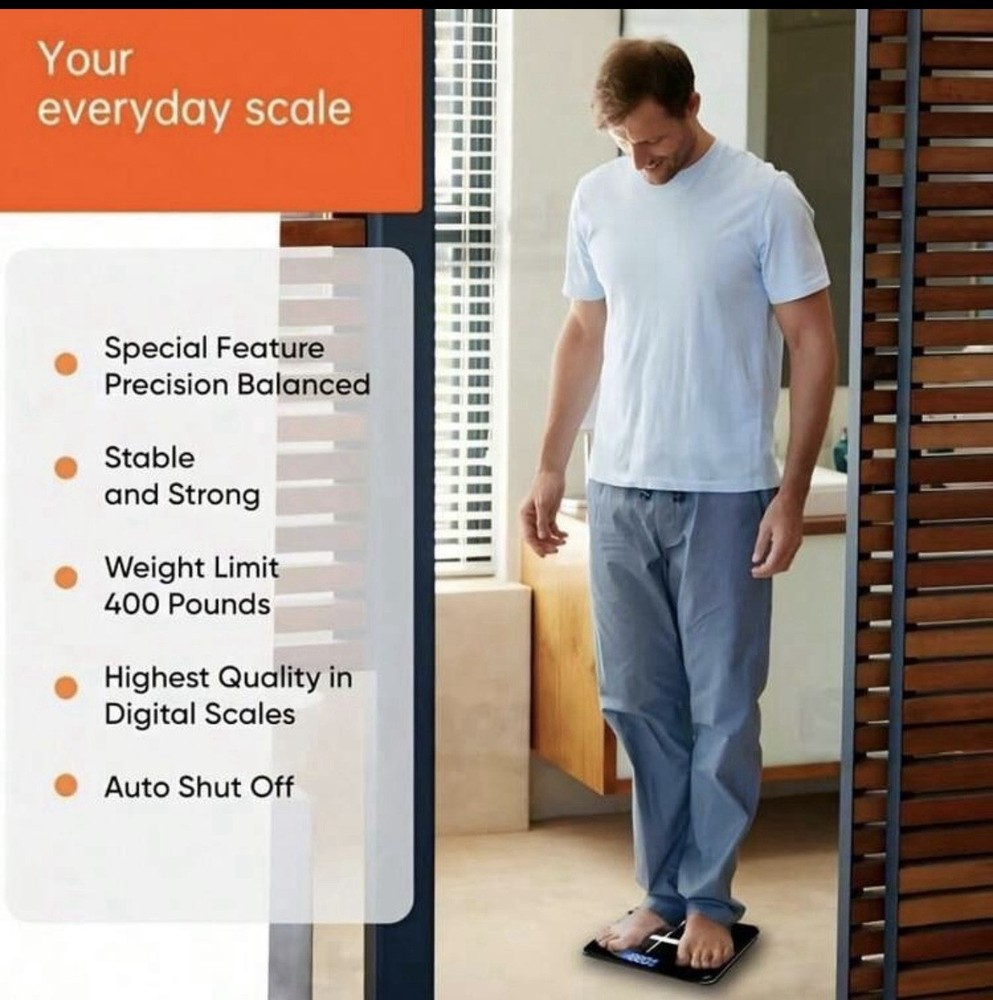 Multi-Function Smart Body Fat and Weight Scale Bathroom Digital Scale with Timer