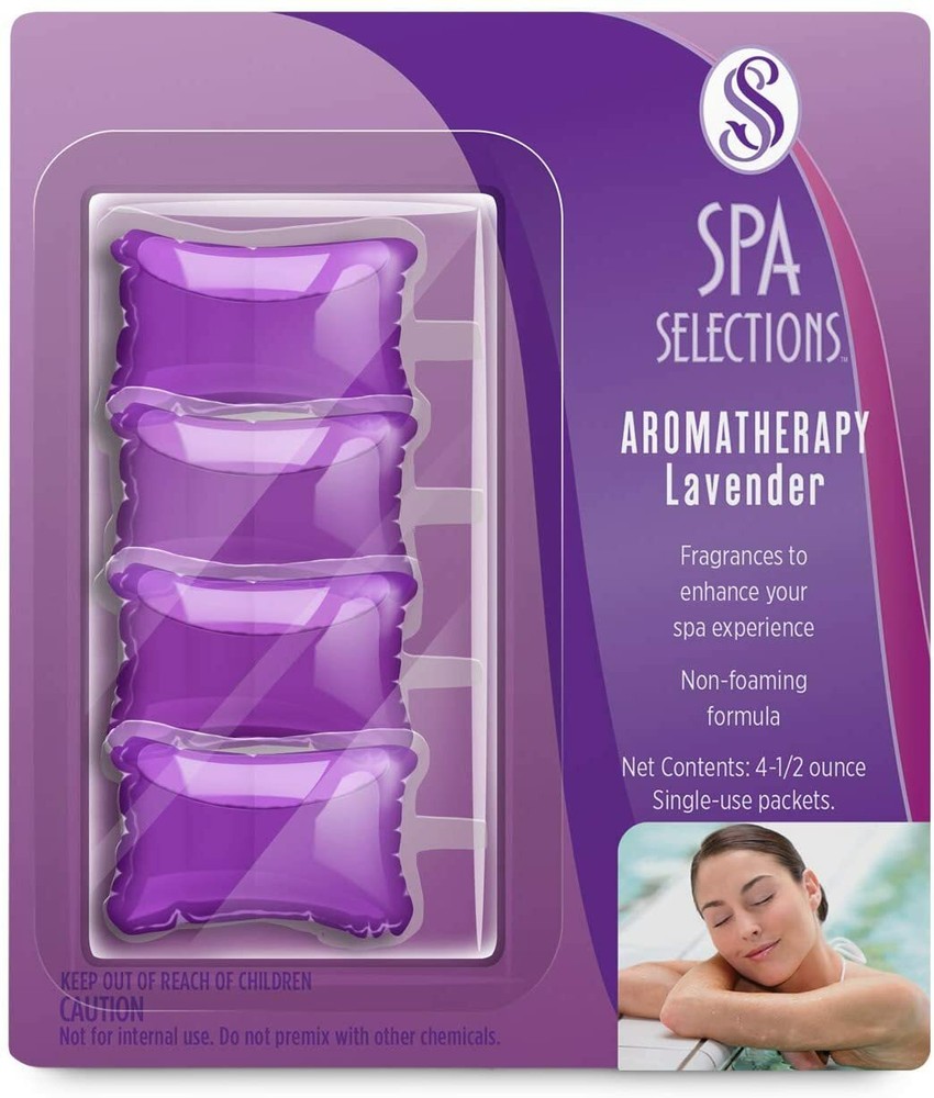Spa Selections 86254 Aromatherapy Pillow Packs, Lavender - 4 (0.5 oz)