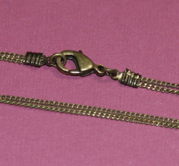 10ft Antiqued Brass Tiny Curb Chain 1.3mm