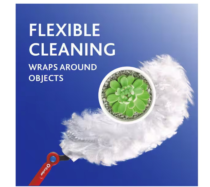 O-Cedar Flex & Catch Heavy Duty Dusting Kit 3ft Extendable 5 Refills
