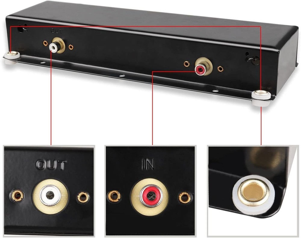 Compact Black Spring Reverb Tank 2EB2C1B - Touch Control Music Playback Solution