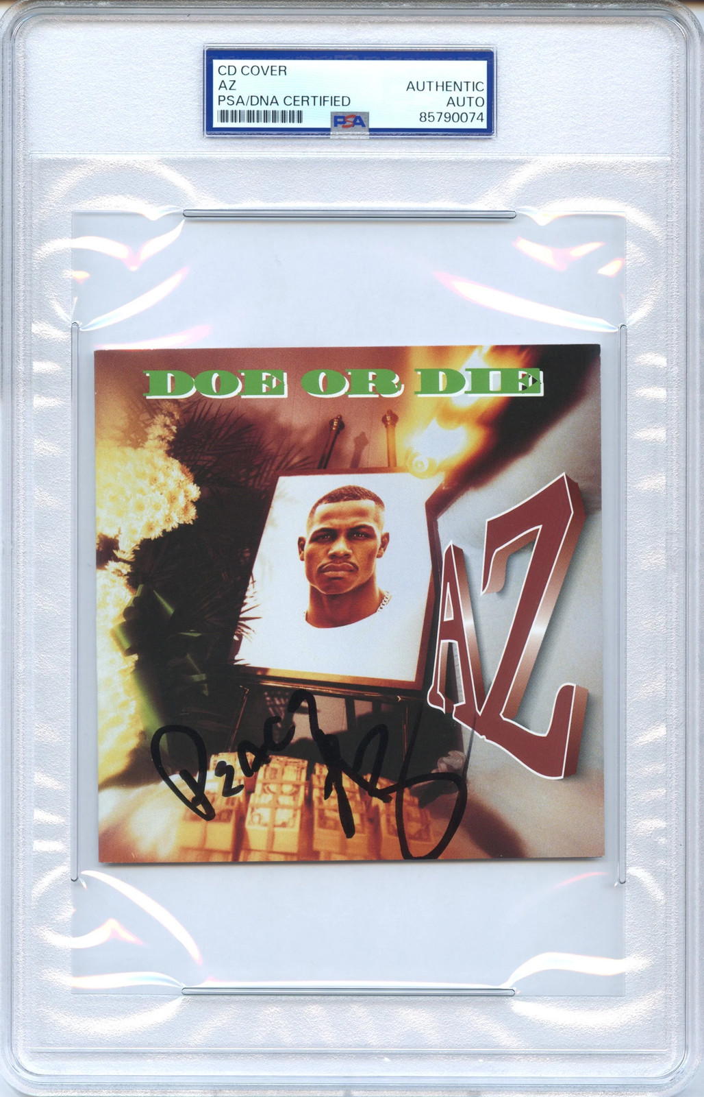 AZ Signed Autographed CD Cover "Doe or Die" PSA/DNA Authenticated
