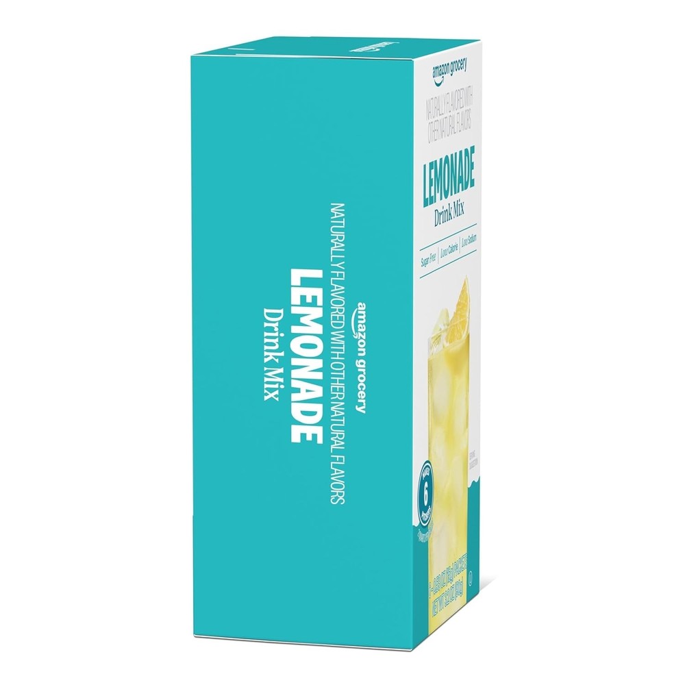Amazon Grocery, Lemonade Drink Mix Singles, 3.2 Oz