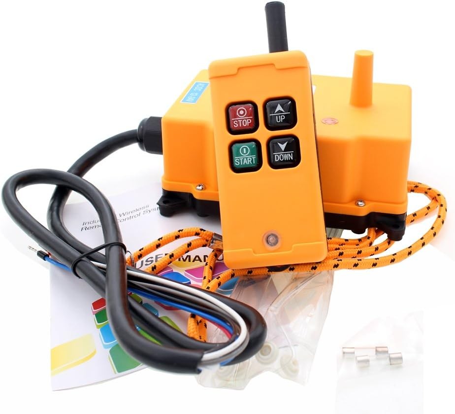 Key Crane Remote Control Wireless Transmitter Push Button Switch for Heavy