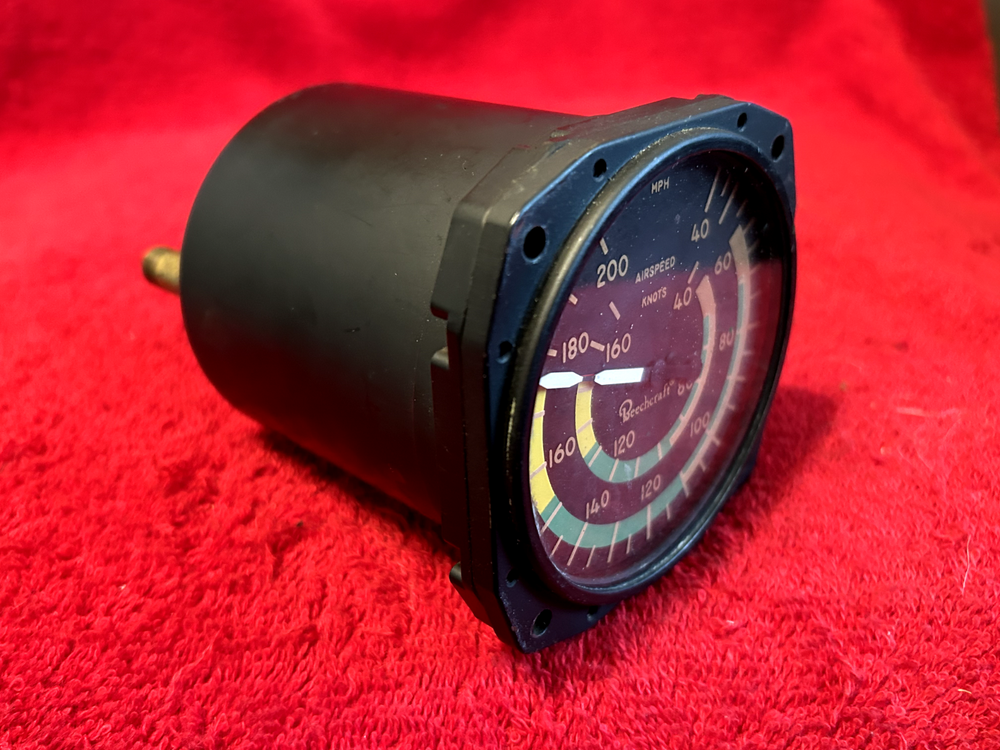 MAC LEOD PITOT STATIC AIRSPEED INDICATOR P/N 230-40-203 BEECHCRAFT