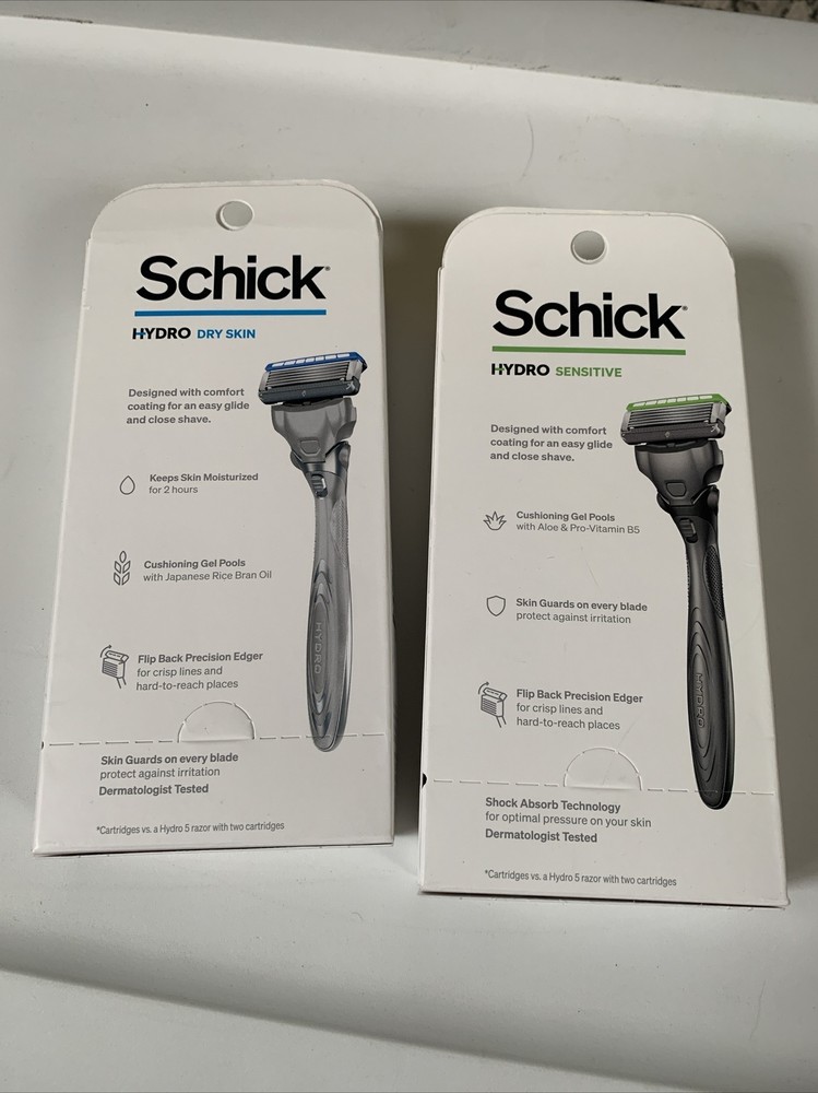 Schick Hydro 5 Sensitive Razors * & Refill Blades - 2 Boxes