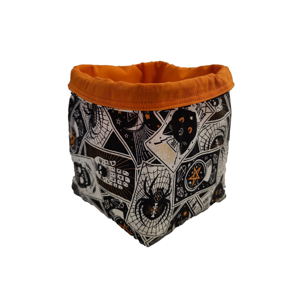 Witchcraft Tarot Dice Bag, Reversible Drawstring Bag for Board Games