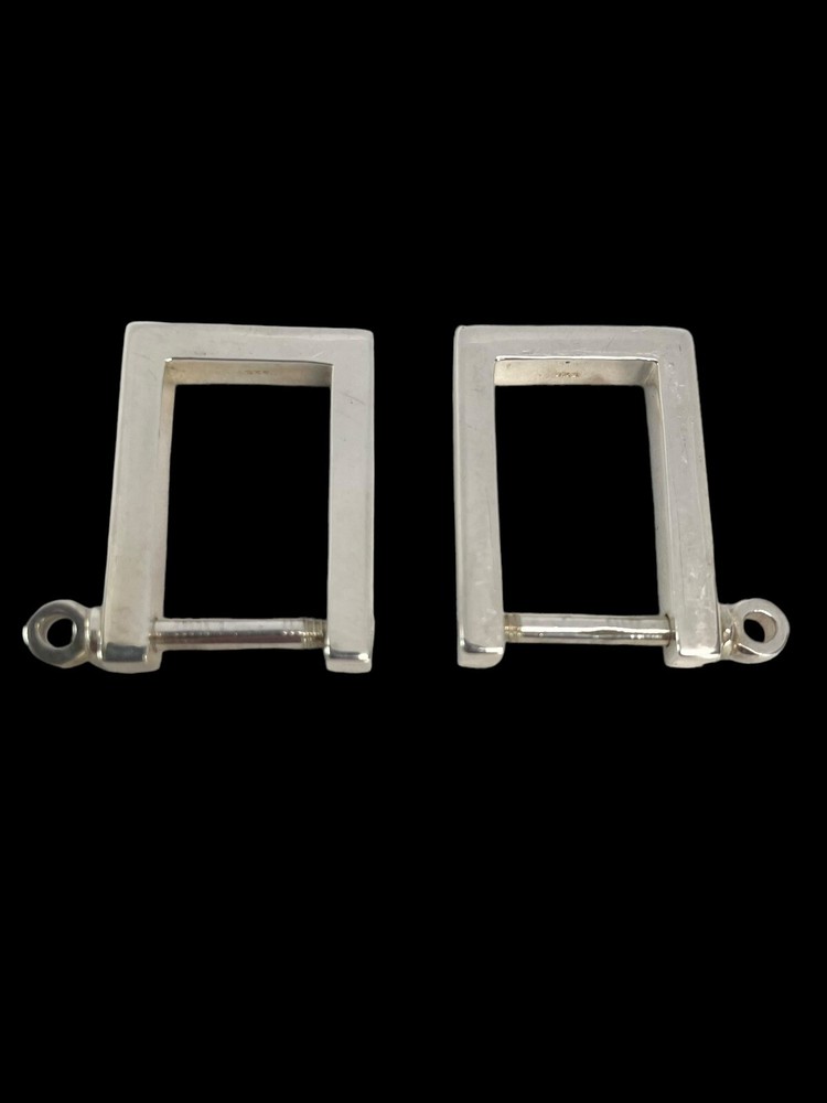 Solid Silver Shirt Shackles by Bullionboy Cufflinks That Show Commitment at Work