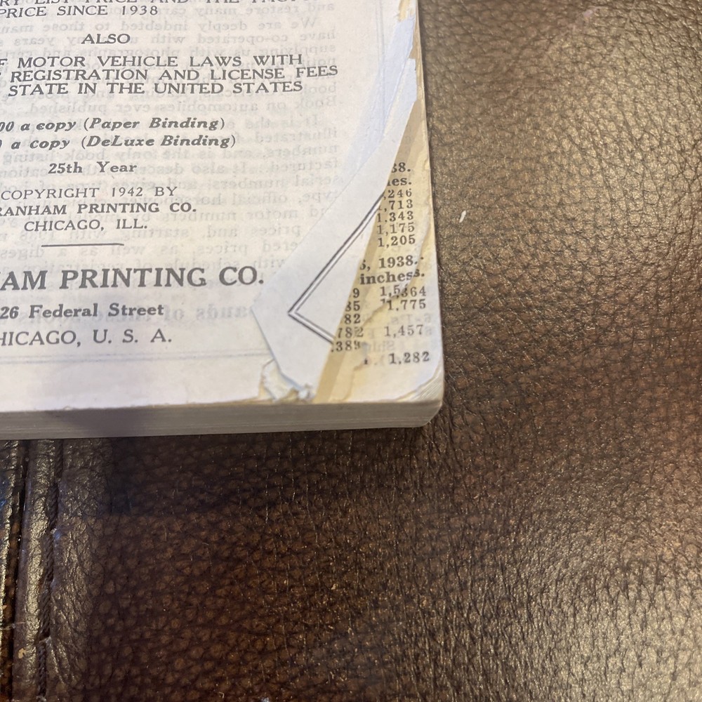 1944 Branham Automobile Reference Book