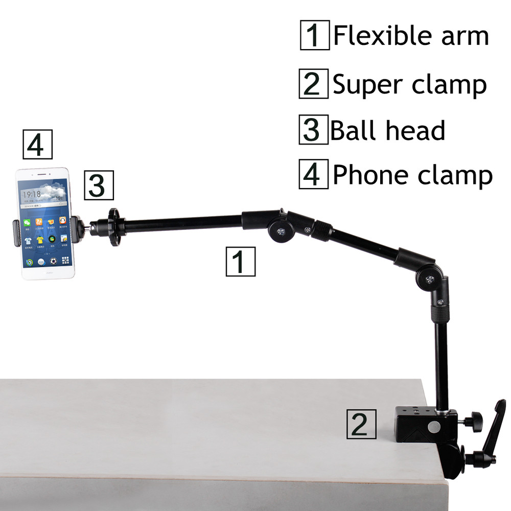 VICTORY Foldable Flexible Overhead Webcam Stand Camera Mount For Projector Mount