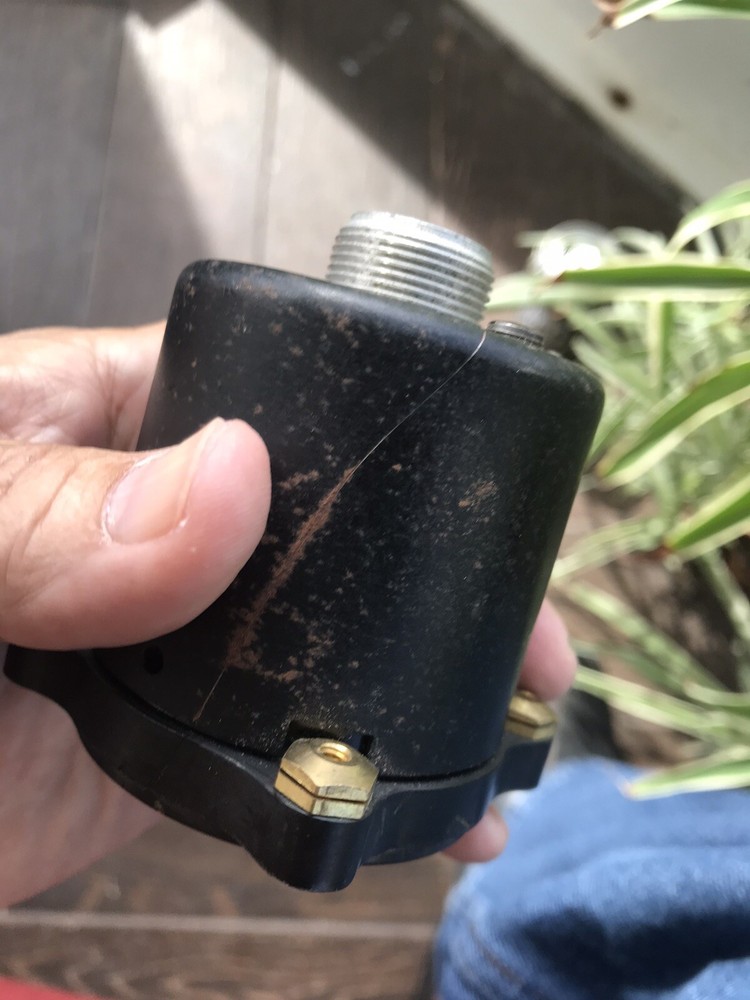 Vintage Thomas Edison Aircraft Temperature Gauge Cockpit Pilot