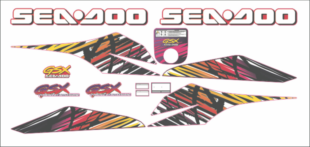 SEADOO GSX 1997 Graphics / Decal / Sticker Kit