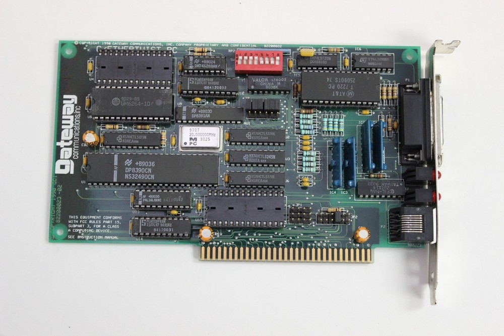 GATEWAY COMMUNICATIONS 82200022 G/ETHERTWIST PC TP ISA ETHERNET ADAPTER