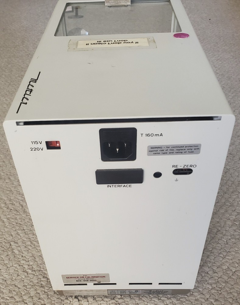 Mettler Analytical Lab Scale AE50. Range: 0-5 g, 0.1 mg.