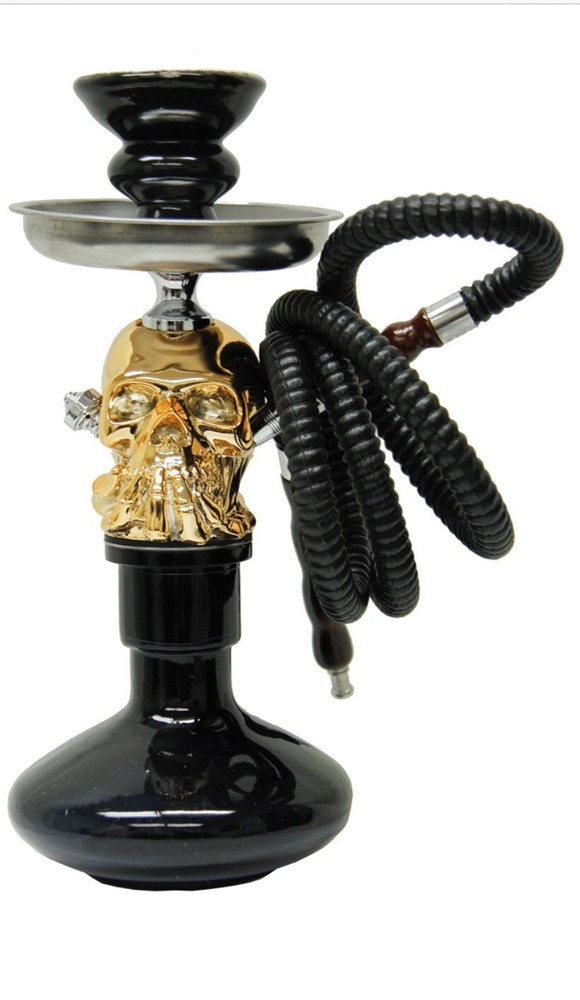 12INCH HIGH PATENTED INHALE SKULL HOOKAH WITH INTERLOCK SYSTEM