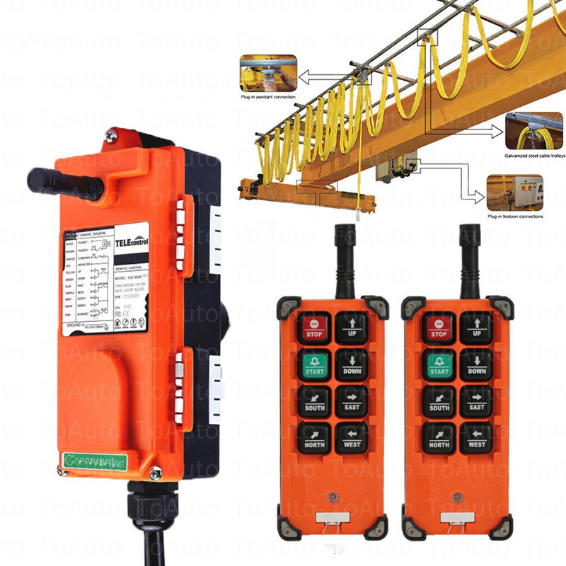 Industrial Crane Remote Control Wireless Radio Controller 2Transmitter&1Receiver