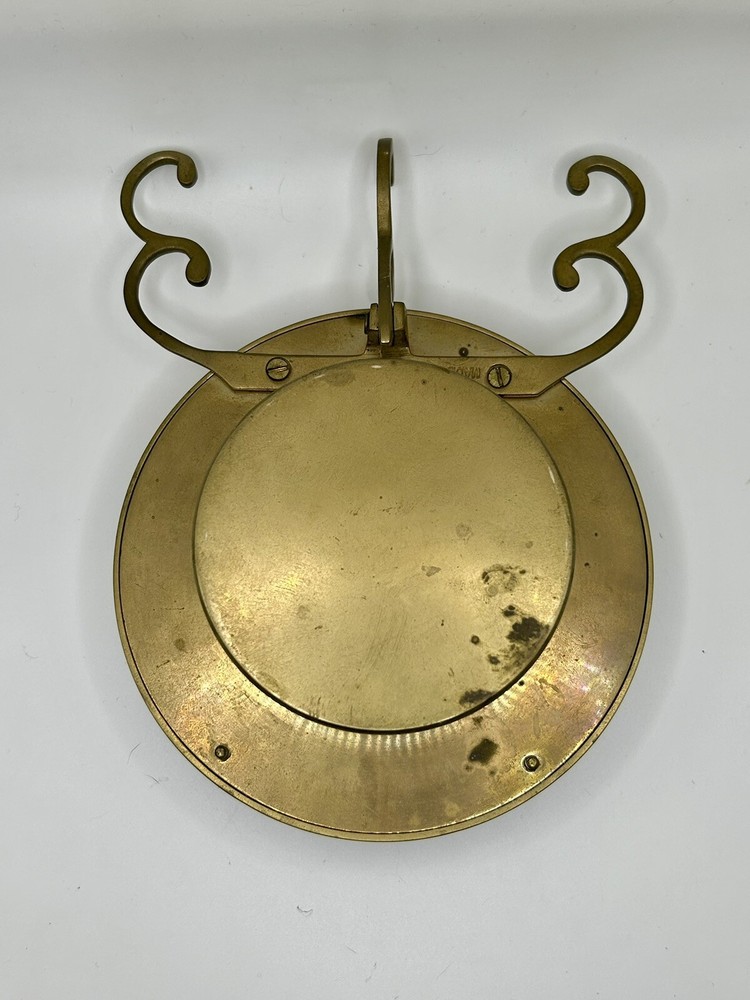 Vintage Heavy Solid Brass Table/ Mantle Clock Made In India, Tested