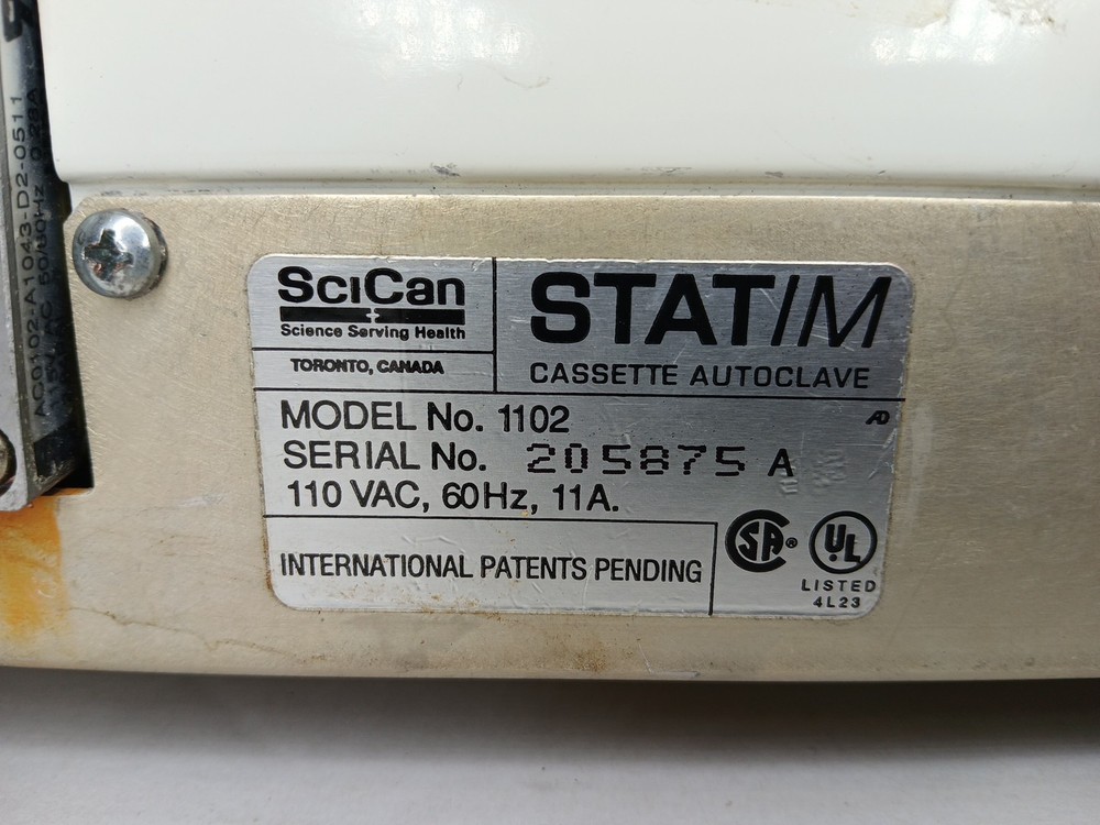 SciCan Statim 2000 Autoclave FOR REPAIR / NEEDS SERVICING * READ*