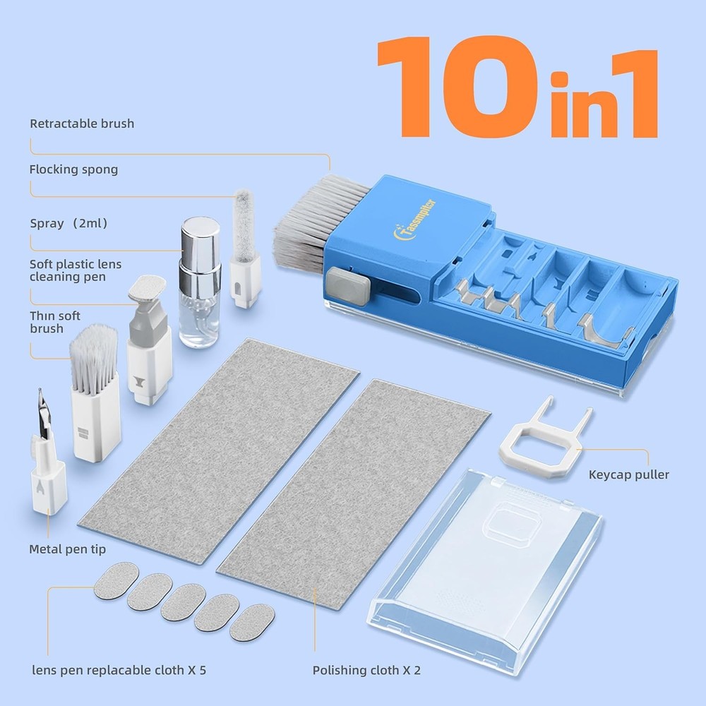 Laptop & Electronics Cleaning Kit Spray Wipe Tool
