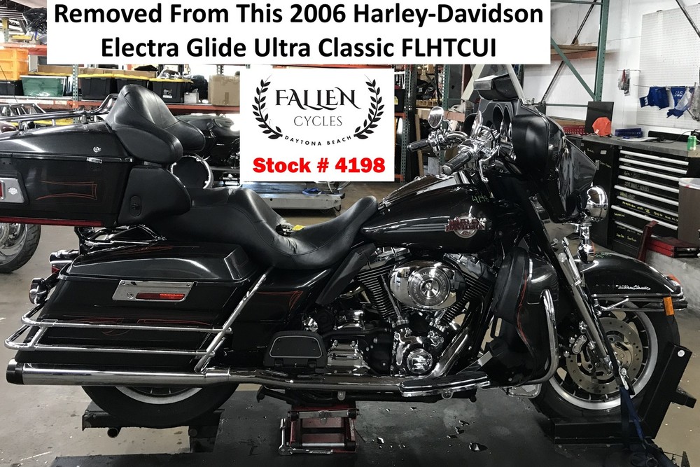 2006 Harley Electra Glide Bottom Support Tube Frame Support Rail CHROME #4198