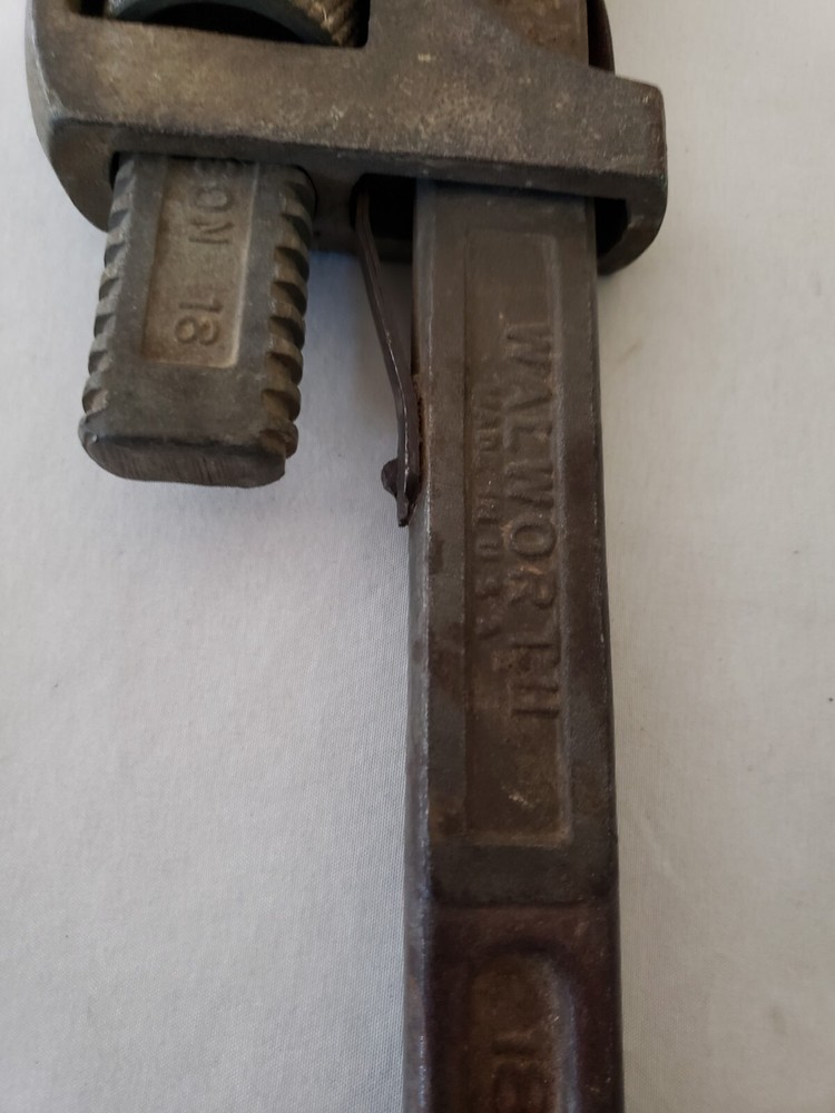 WALWORTH MADE IN USA GENUINE 18" STILLSON PIPE MONKEY WRENCH ADJUSTABLE SPANNER
