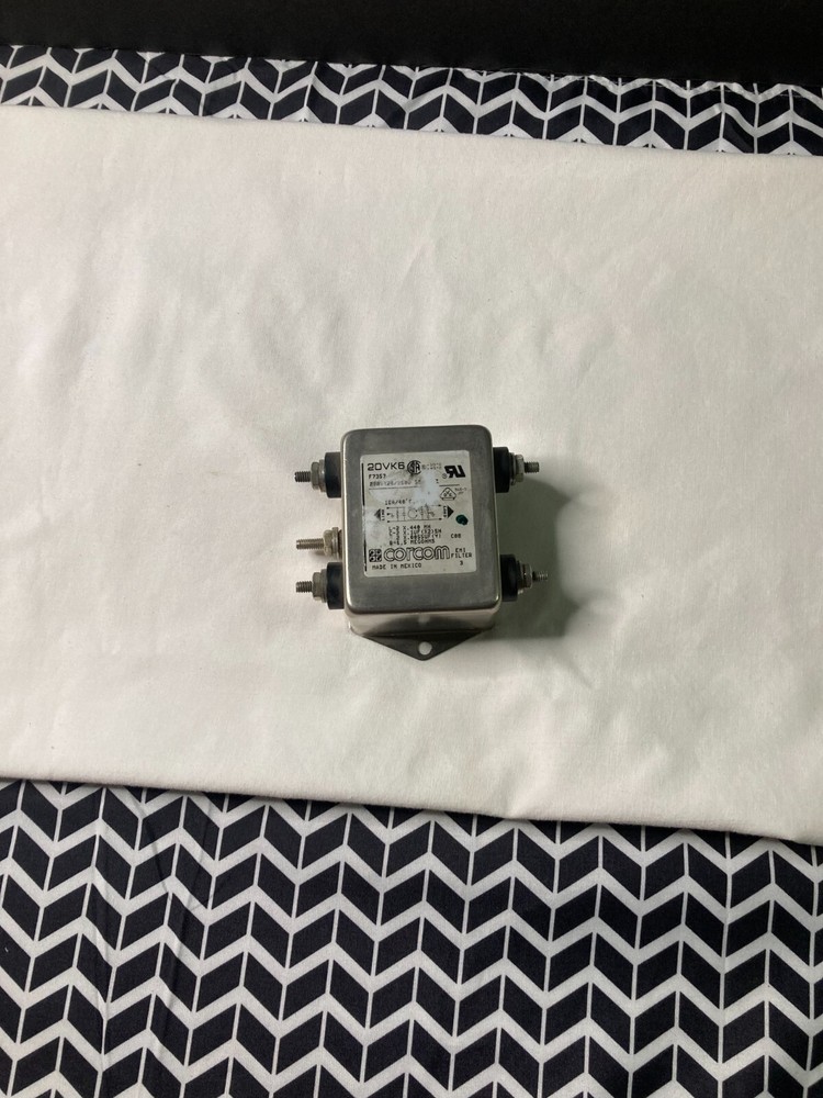 CORCOM 20VK6 FILTER F7357 20A 120/250 VAC 50-60MZ EMT Filter