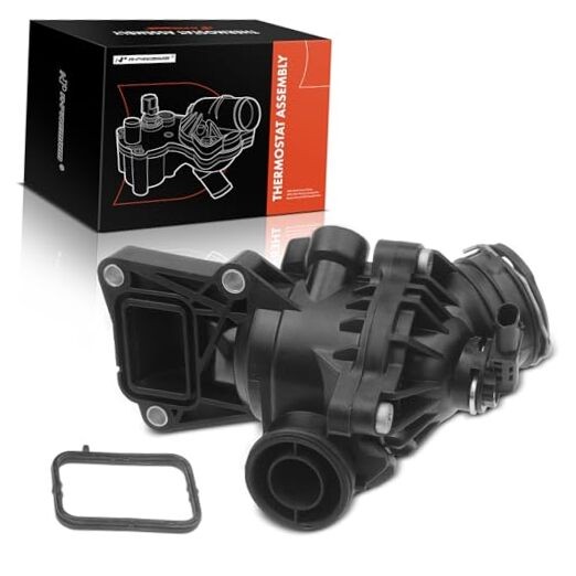 Engine Coolant Thermostat Housing Assembly with Gasket Compatible with
