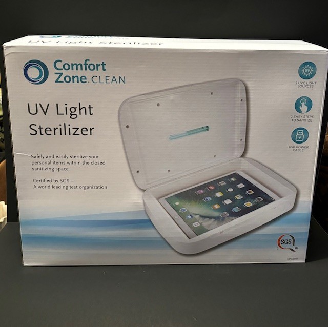 Comfort Zone UV Light Sterilizer for Electronics 13.25x9.86.x2