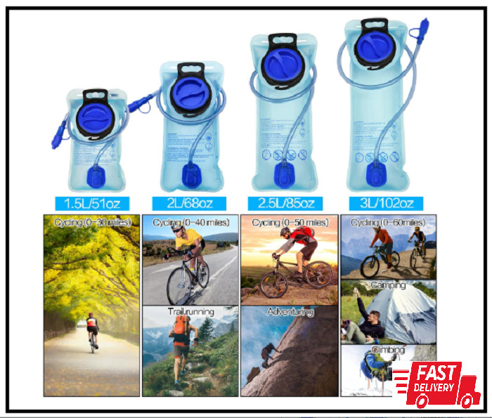 Hydration Bladder 2 L Water Pack Reservoir Camel Back Replacement Running Hiking
