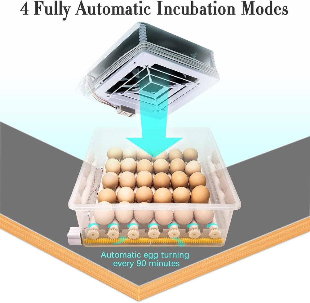 Incubators for Hatching Eggs, Egg Incubator with Automatic Egg Turning and Humid