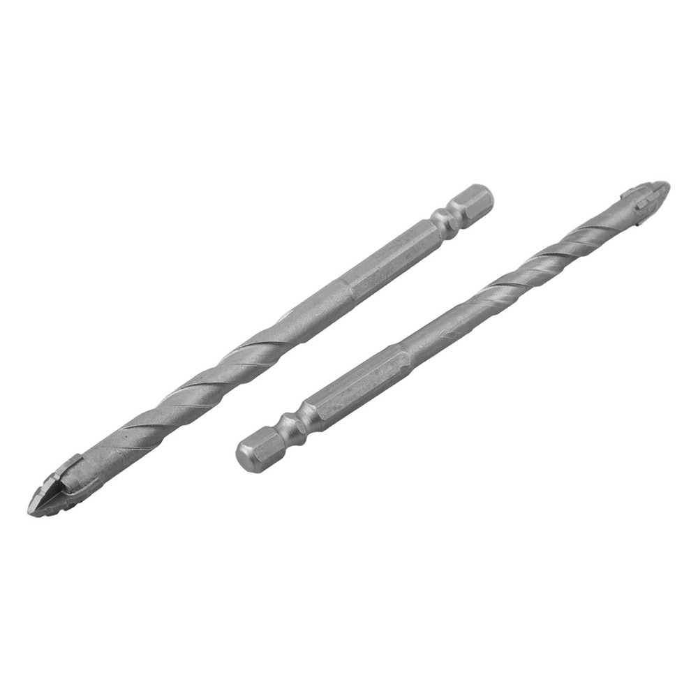 4pcs Four-Flute Eccentric Drill Drilling Glass Tile Punching Triangle Drill Bit
