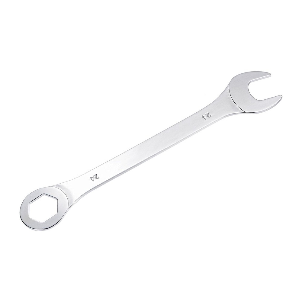 Thin Combination Wrench with Offset 6-Point End and Angled Open End 24mm