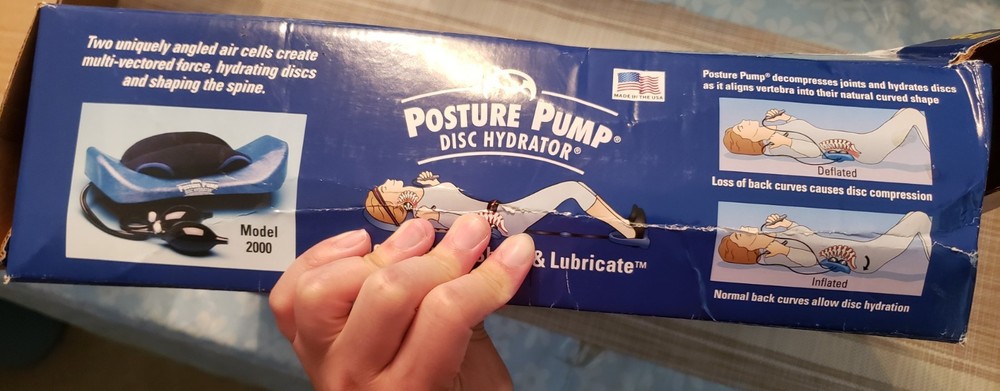 Posture Pump Disc Hydrator Elliptical Back Rocker Back Model 2000
