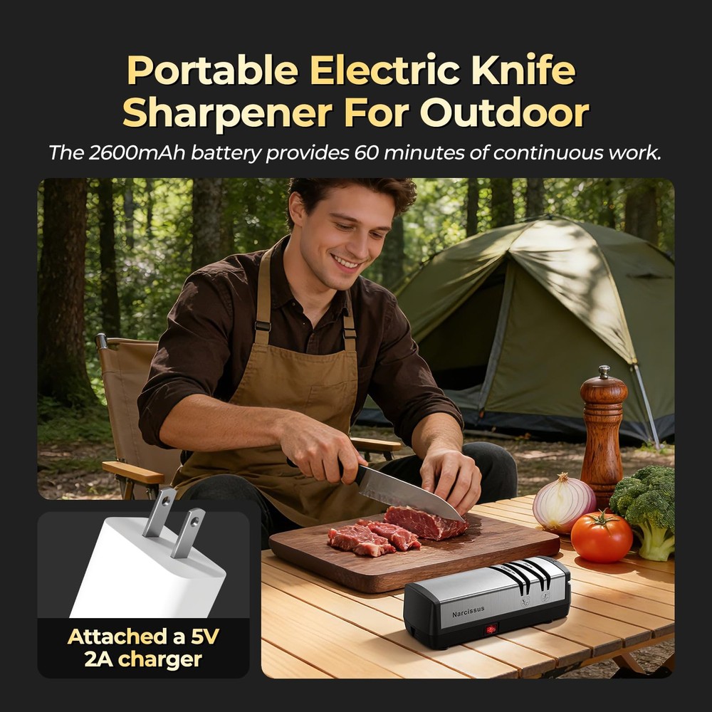 Sharpener, Protable Diamond Sharpener for Stainless Steel and Ceramic , with ...