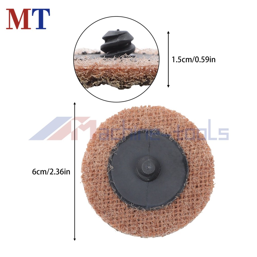 2" Nylon Surface Conditioning Quick Change Sanding Discs Coarse - 25 Pack