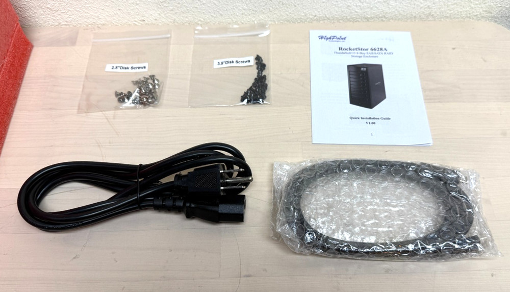 (Brand New) Highpoint RocketStor 6628A Thunderbolt 3 Raid Array