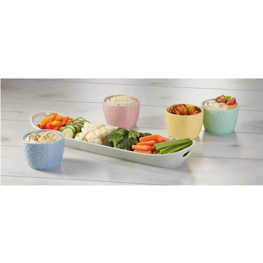 Bico Stoneware 5 Piece Serving Set