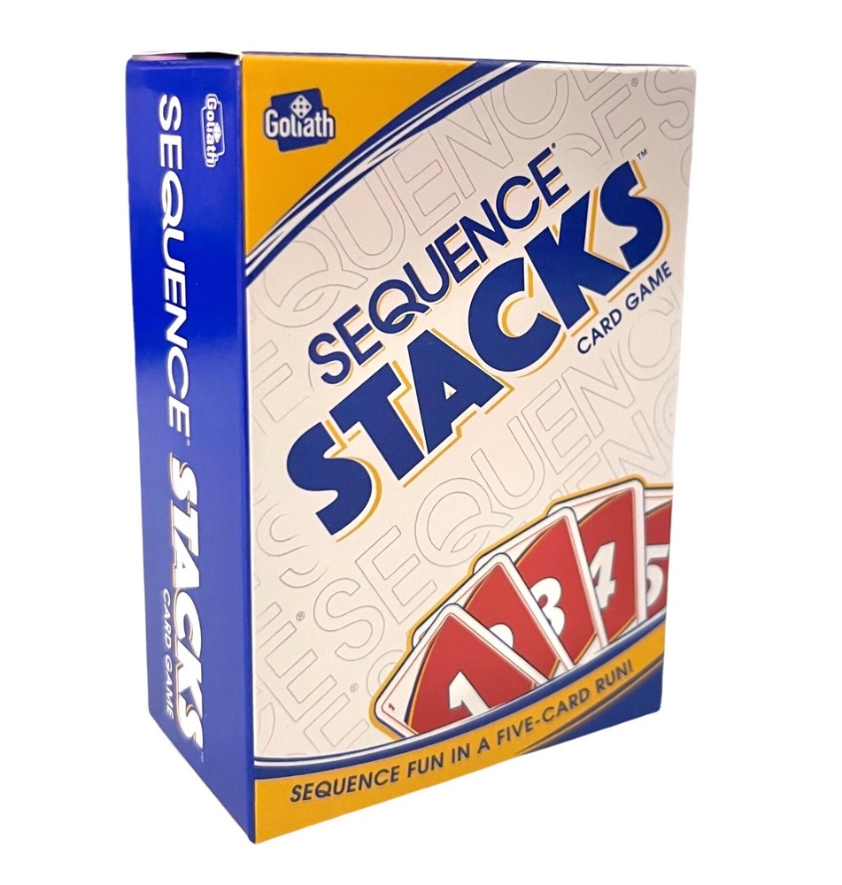Sequence Stacks Card Game - New Sealed Cards -  No Chips - Goliath 2024