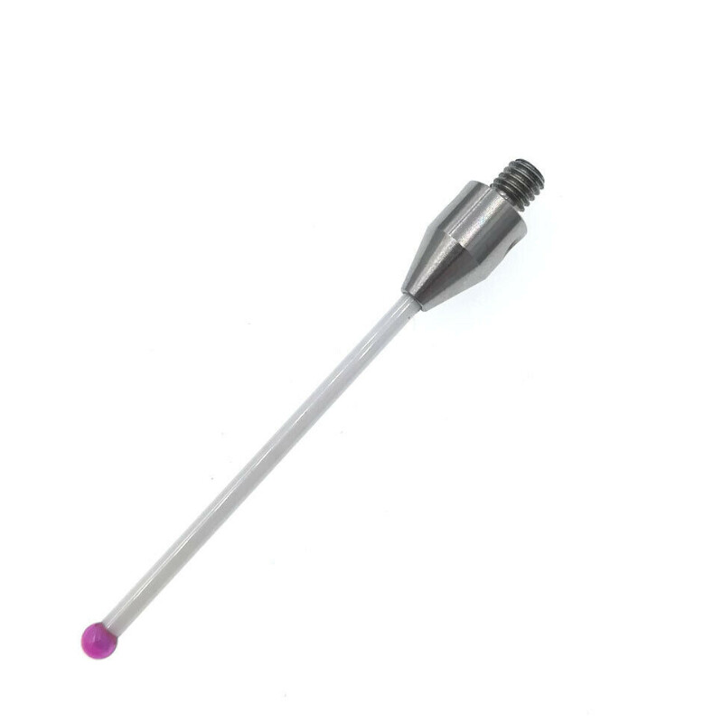 M4 Thread CMM Styli,3.0mm Ruby Ball Tip,2.0mm Diameter Ceramic Stem,Length 40mm