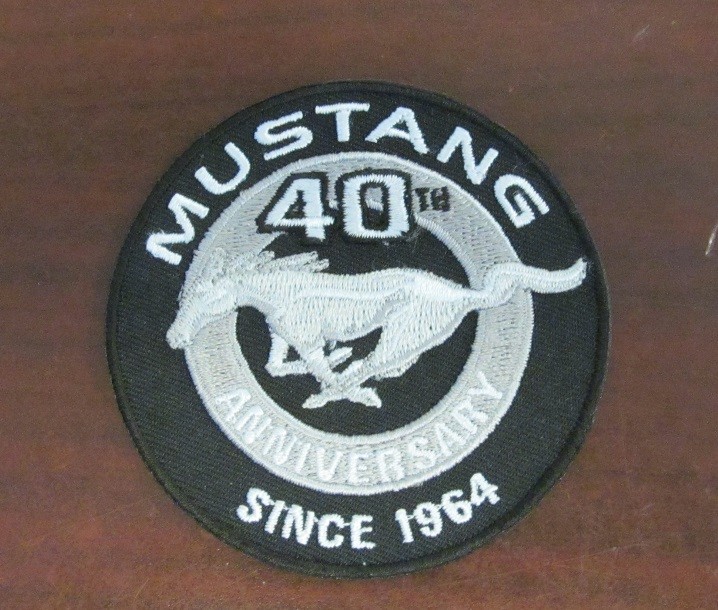 2004 Mustang 40th Anniversary 3-Inch Round Patch