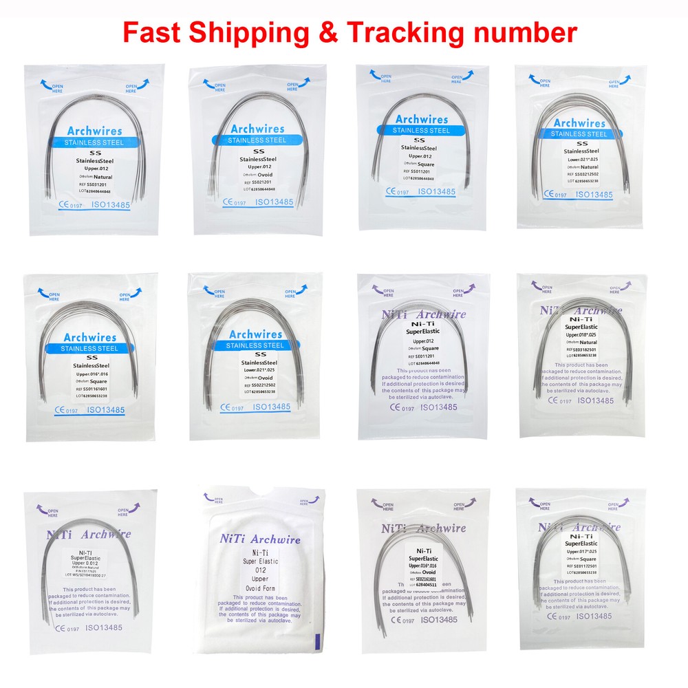 Dental Orthodontic Niti/SST Rectangular Round Arch Wire Oviod/Natural/Square ALL