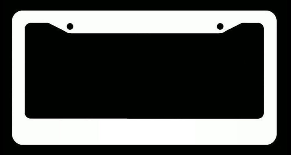 Plain White License Plate Frame Bulk Wholesale Price CA And Canada Style