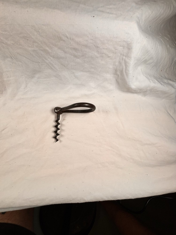 Antique 1800's Folding Iron Travel Corkscrew