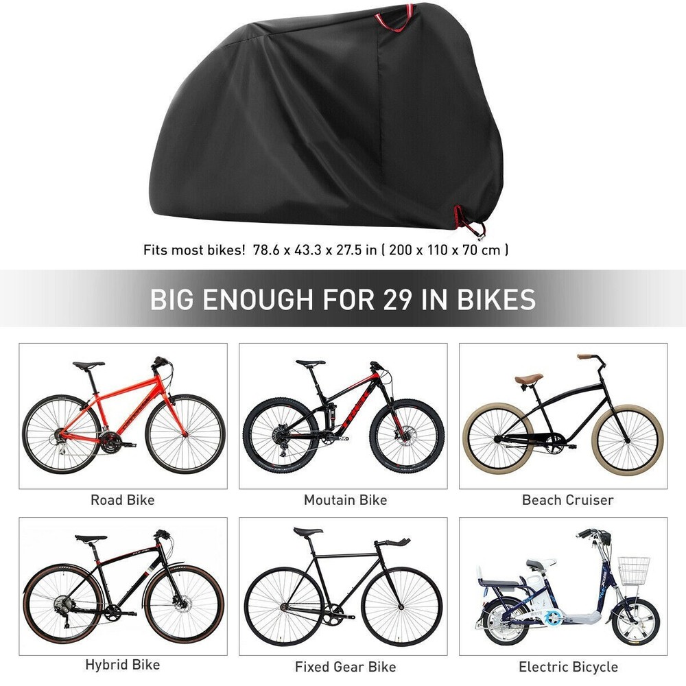 Multi-Functional 210D Foldable Waterproof Bicycle Rain Cover Protective Sheld