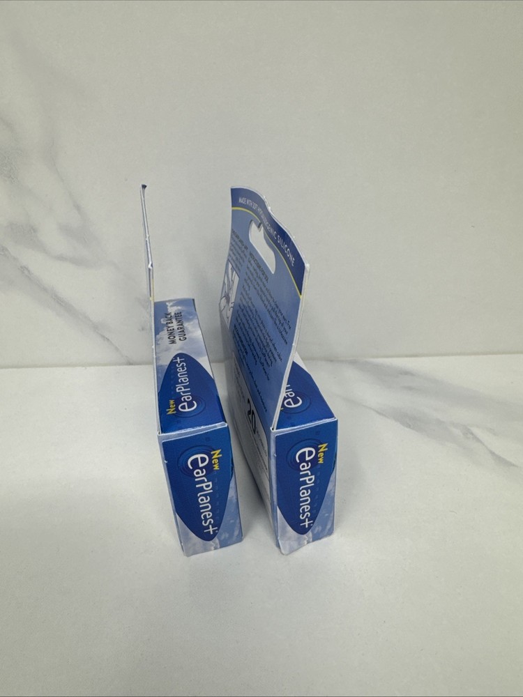 2 Pack - Earplanes Flight Ear Protection Earplugs - 1 Pair each Box Regular Size
