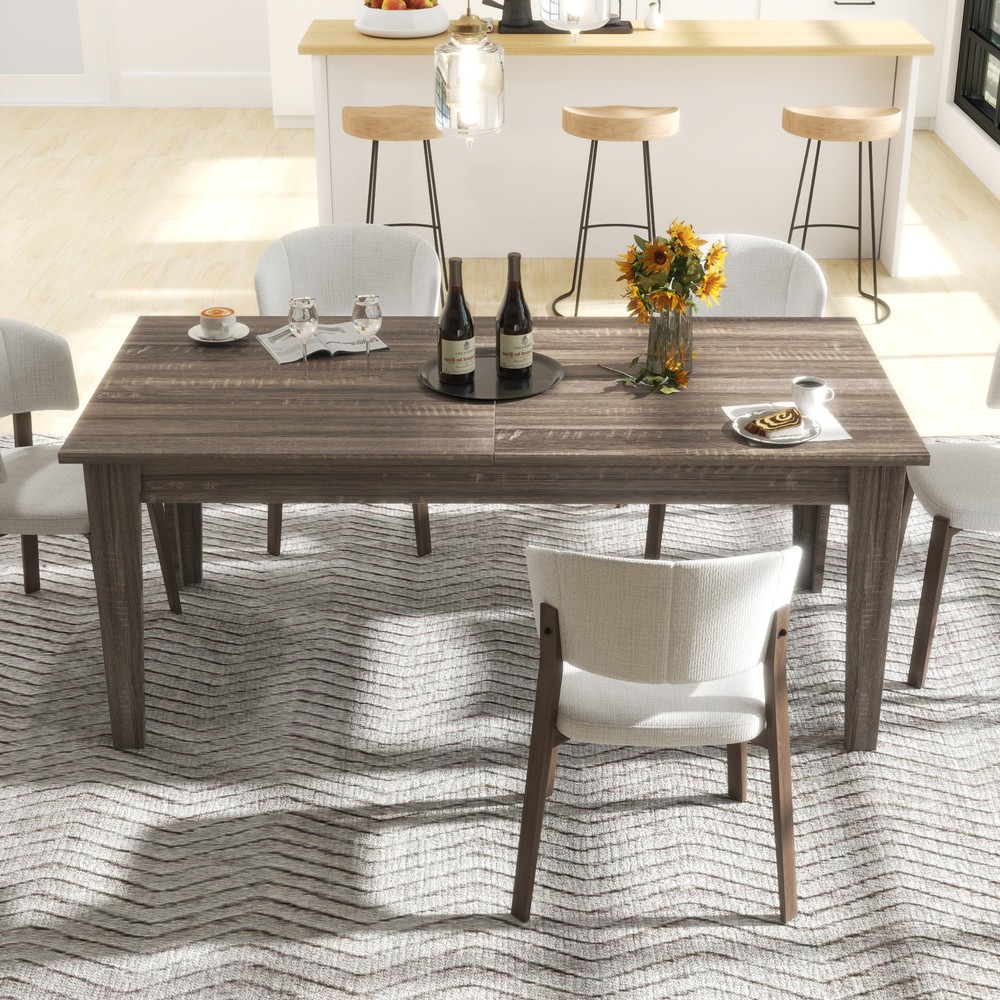 Dining Table , 106.3 in Large Extendable Kitchen Table