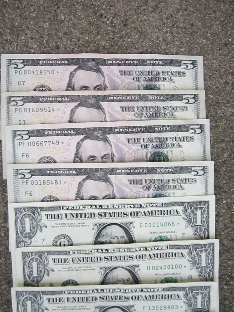 Currency Nice Lot--Different Denomanations Old Style And Star Notes