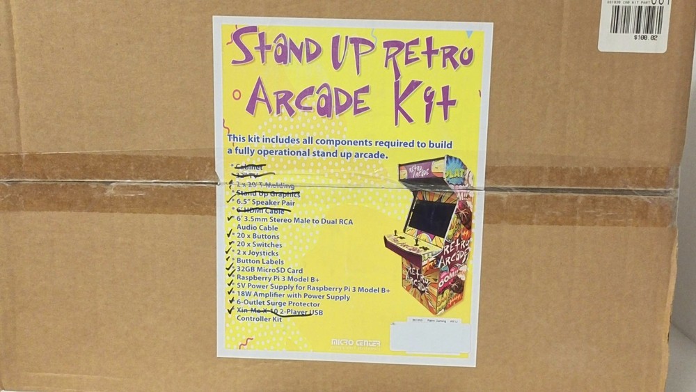 Raspberry Pi Retro Arcade DIY Kit, *READ FOR FULL DESCRIPTION