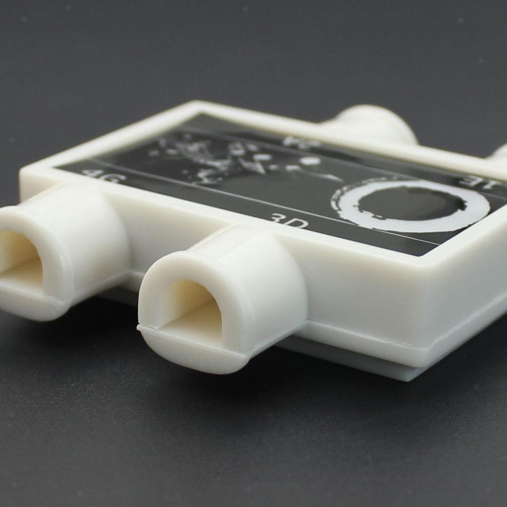 Portable 4 Notes Diatonic Pitch Pipe Box Tuner for Violin Practicing White