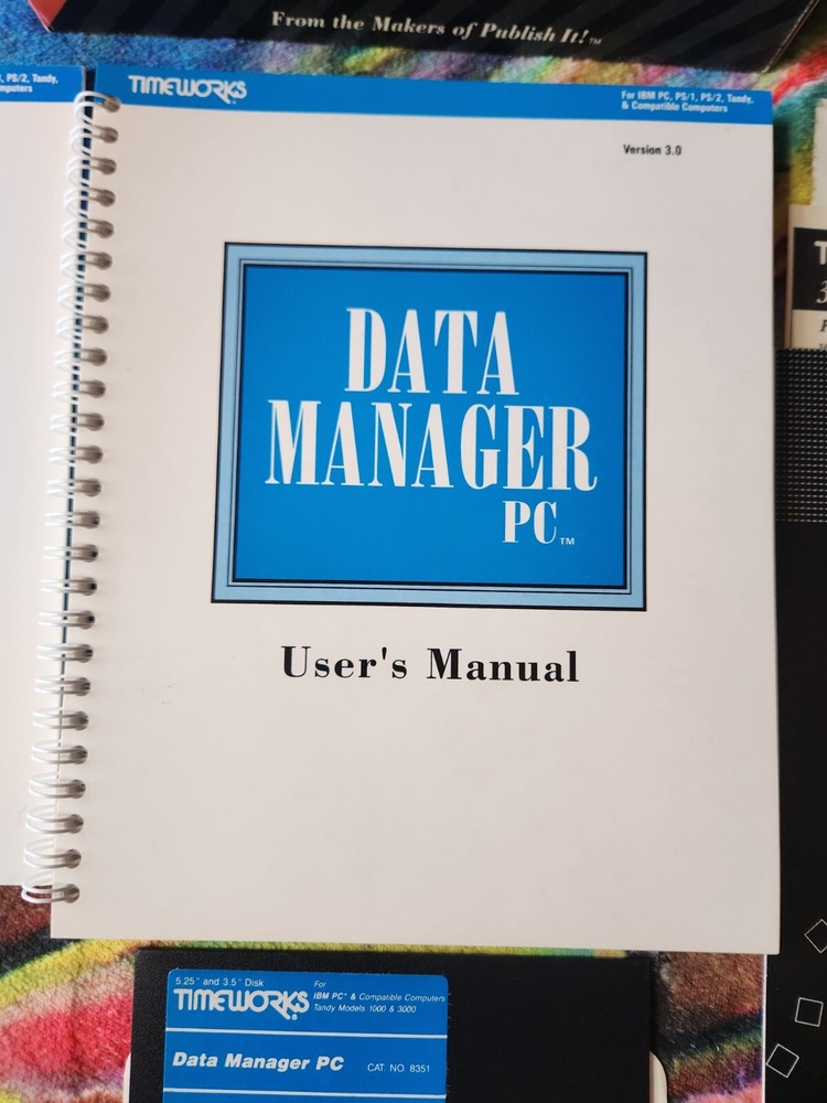 Timeworks - Data Manager 3.0.2 | for IBM & Compatibles | Complete In Box